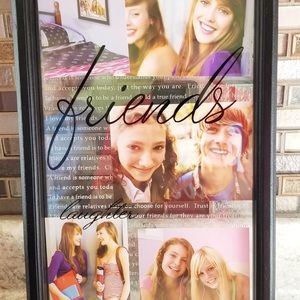 Black wood picture frame